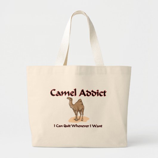 Camel Addict Grote Tote Bag (Voorkant)