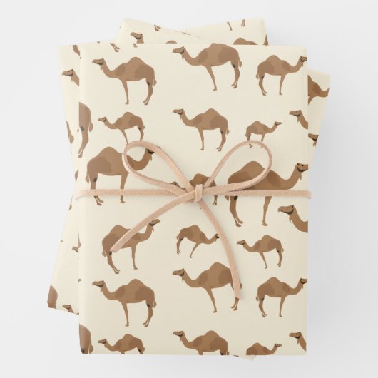 Camel Animal Pattern Inpakpapier Vel (In situ)
