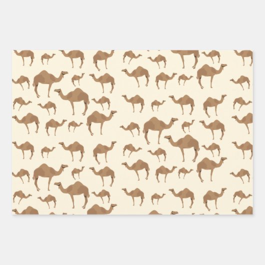 Camel Animal Pattern Inpakpapier Vel (Voorkant)