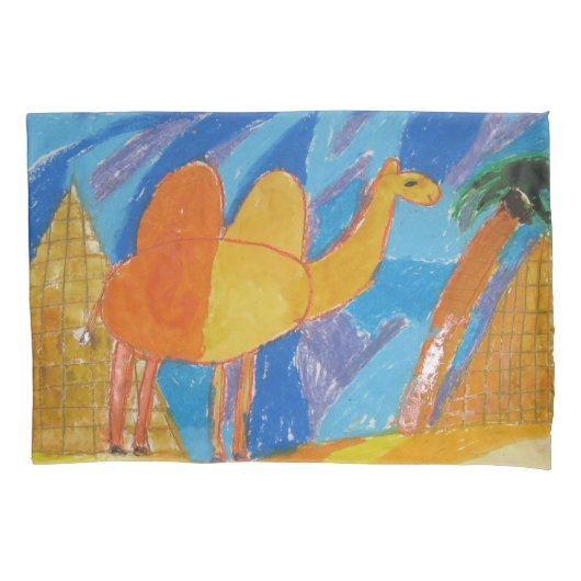 Camel Art van kinderen Kussensloop (Voorkant)