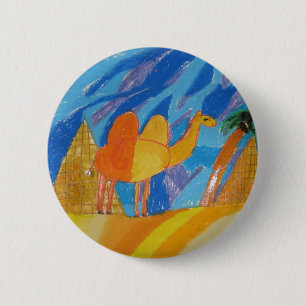 Camel Art van kinderen Ronde Button 5,7 Cm