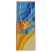 Camel Art van kinderen Wijn Cadeautas (Achterkant)