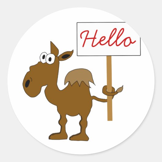Camel Avec Sticker À Signes (Devant)