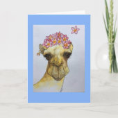 Camel Avec Une Carte De Voeux À Perle (Devant)
