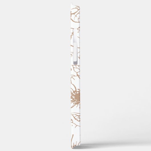 Camel | Boho Floral Pattern - Gepersonaliseerd Case-Mate iPhone Case (Achterkant / Links)