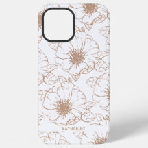 Camel | Boho Floral Pattern - Gepersonaliseerd