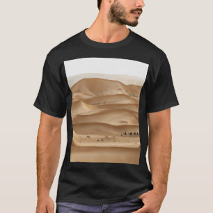 Camel caravan, Sahara zonsondergang, Marokko T-shirt