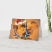 Camel Christmas Kaart (Voorkant)