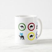 Camel Crossing Sign Mug Arabic  (Devant droit)