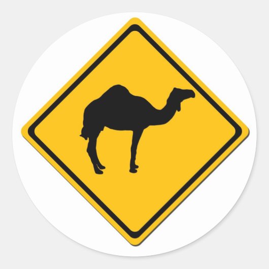 Camel Crossing Sticker (Voorkant)