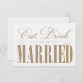 Camel Eat, Drink & getrouwd | Behuizing Informatiekaartje (Voorkant / Achterkant)