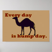 Camel "Elke dag is Hump Day" Poster (Voorkant)