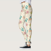 Camel- en Cactus-patroon Leggings (Links)