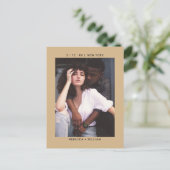 Camel Foto Bruiloft Save the Date Uitnodiging (Staand voorkant)