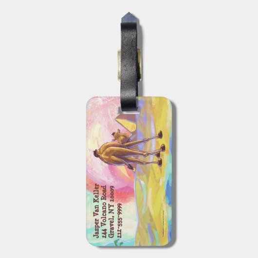 Camel Gifts & Accessoires Bagagelabel (Achterkant verticaal)