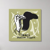 Camel Hand Puppet Shadow Games  Canvas Afdruk (Voorkant)