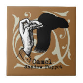 Camel Hand Puppet Shadow Games  Tegeltje (Voorkant)