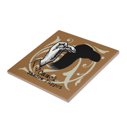 Camel Hand Puppet Shadow Games  Tegeltje (Zijkant)
