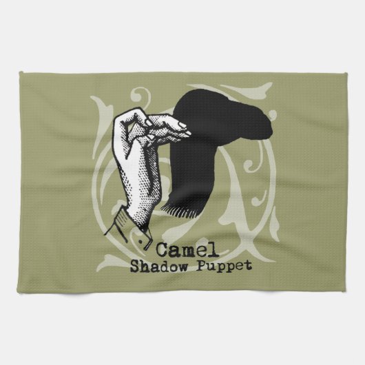 Camel Hand Puppet Shadow Games  Theedoek (Horizontaal)