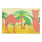 Camel illustratie kussensloop (Achterkant)