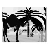 Camel illustratie 	rubberstempel (Afrduk)