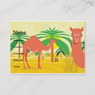 Camel illustratie visitekaartje