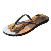 Camel in de woestijn van Oman Teenslippers (Schuin)