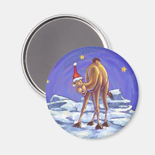 Camel Kerstmis Magneet (Voorkant / Achterkant)