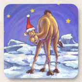 Camel Kerstmis Onderzetter (Voorkant)