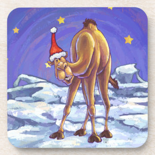 Camel Kerstmis Onderzetter