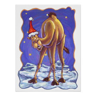 Camel Kerstmis Perfect Poster