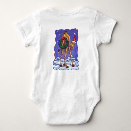 Camel Kerstmis Romper (Achterkant)