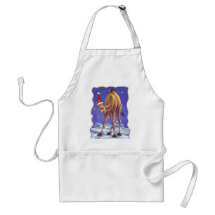 Camel Kerstmis Standaard Schort