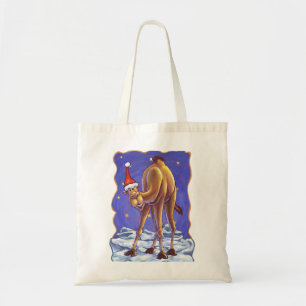 Camel Kerstmis Tote Bag