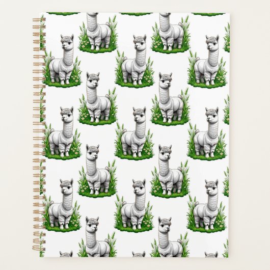 Camel lama Alpaca patroon ontwerp Planner (Voorkant)