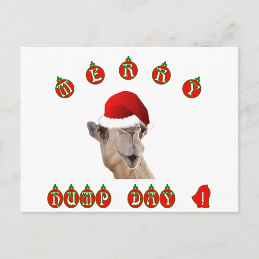 Camel Merry Hump Day Hump Day Camel Feestdagenkaart (Voorkant)