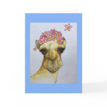 Camel met een parel die een Greetings Card verdien
