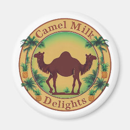 Camel Milk Delights-Tropical Camel Palm Pineapple Magneet