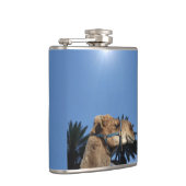 Camel op een erlenmeyer heupfles (Rechts)