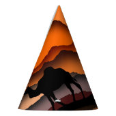 Camel Paper Party Pet Sunset Desert Feesthoedjes (Links)
