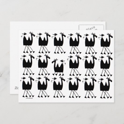 Camel Parade Briefkaart (Voorkant / Achterkant)