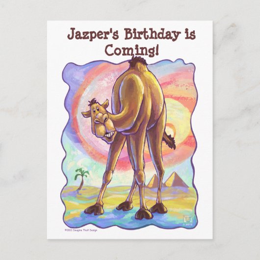 Camel Party Center Aankondigingskaart (Voorkant)