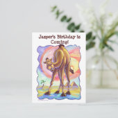 Camel Party Center Aankondigingskaart (Staand voorkant)