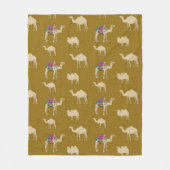 Camel Pattern Fleece Deken (Voorkant)