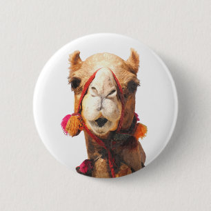 Camel Portrait Ronde Button 5,7 Cm