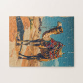 Camel Retro Desert Art Legpuzzel (Horizontaal)