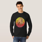 Camel Retro Sunset Camel Camels T-shirt (Voorkant volledig)