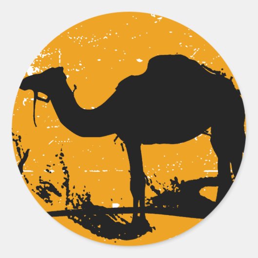 Camel Ronde Sticker (Voorkant)