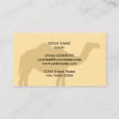 Camel Safari Tours visitekaartje template (Achterkant)
