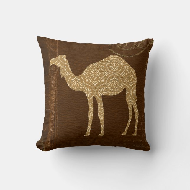Camel Silhouette MoJo Pillow Kussen (Voorkant)